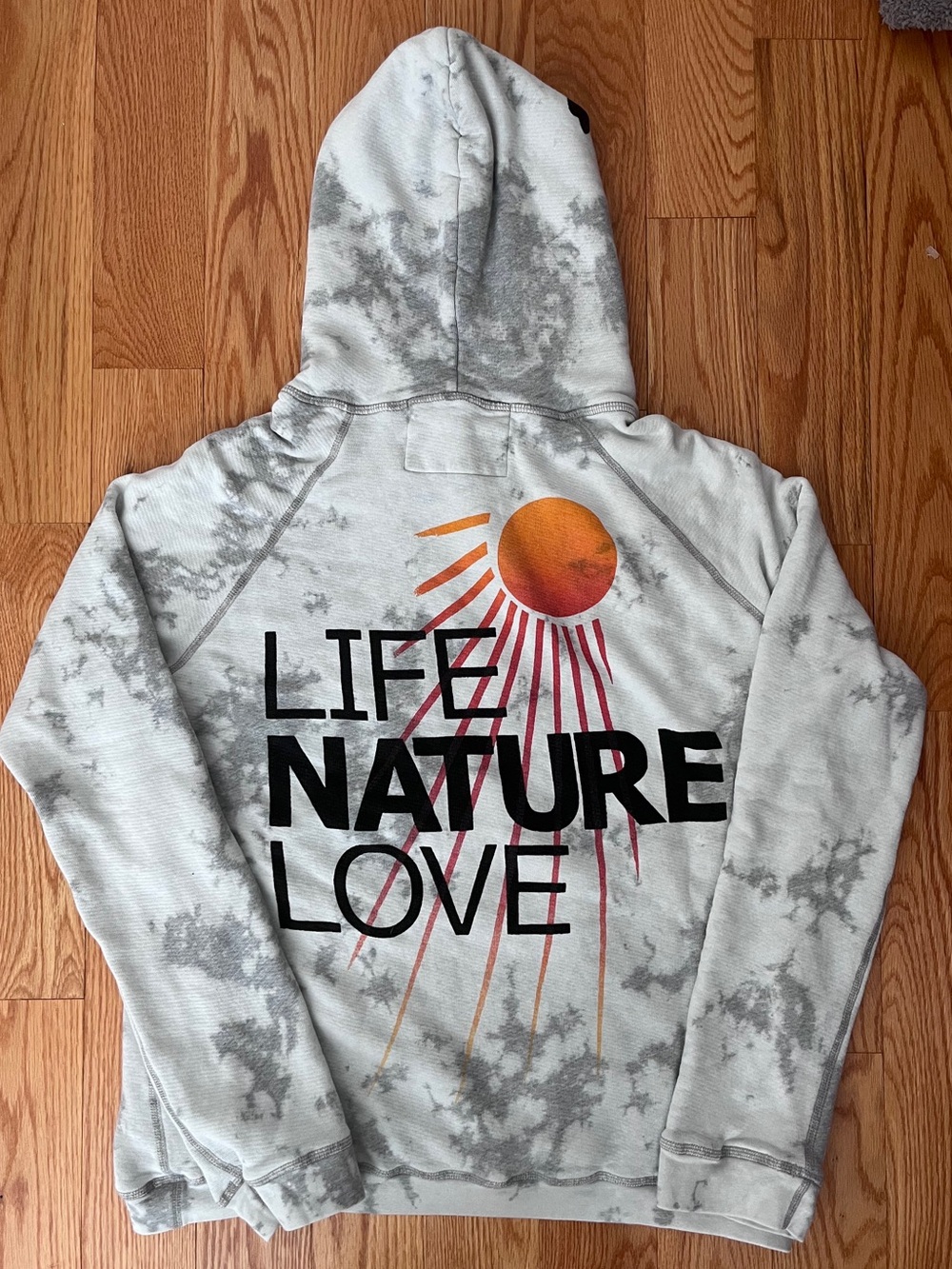 FreeCity Superbleachout Pullover Hoodie Whitestorm Grey